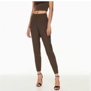 Aritzia Conan Brown Straight Leg Pants